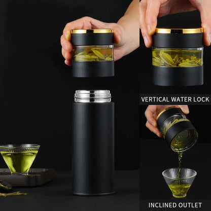 Smart Portable Travel Tea Infuser Insulated Tumbler