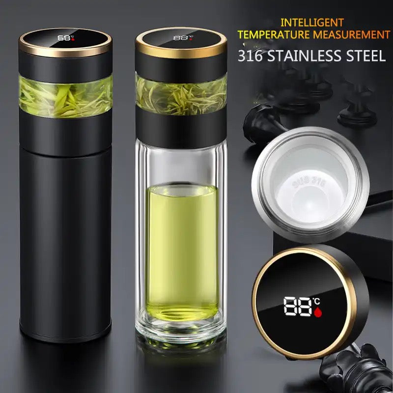 Smart Portable Travel Tea Infuser Insulated Tumbler